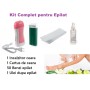 Kit complet pentru epilat cu ceara verde cu Clorofila 100ml